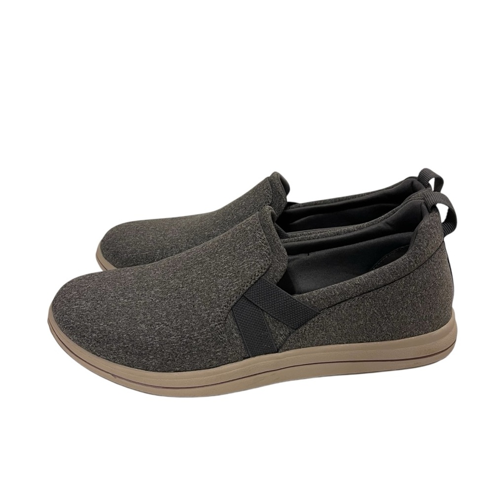 Women’s CLARKS Cloudsteppers Breeze Bali Slip On Shoes Grey NWOT